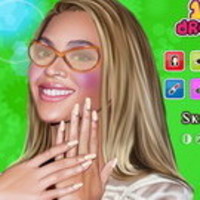 Beyonce Nail And Face Makeover