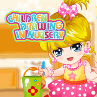 Children Drawing In Nursery