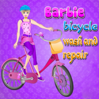 Barbie Bicycle Wash And Repair