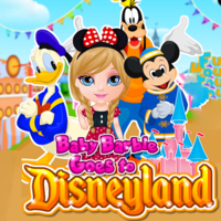 Baby Barbie Goes To Disneyland