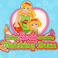 Design Barbie And Baby Matching Dress