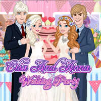 Elsa And Anna Wedding Party