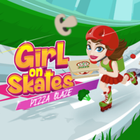 Girl On Skates Pizza Blaze