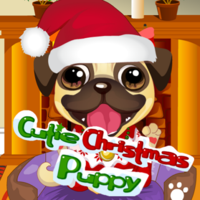Cute Christmas Puppy