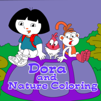 Dora And Nature Coloring