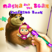 Masha And The Bear Coloring Book