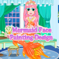 Mermaid Face Painting Design