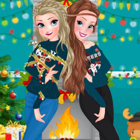 Sisters Ugly Xmas Sweater
