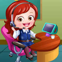 Baby Hazel Receptionist Dress Up