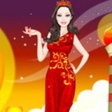 Barbie Fire Princess Dress Up